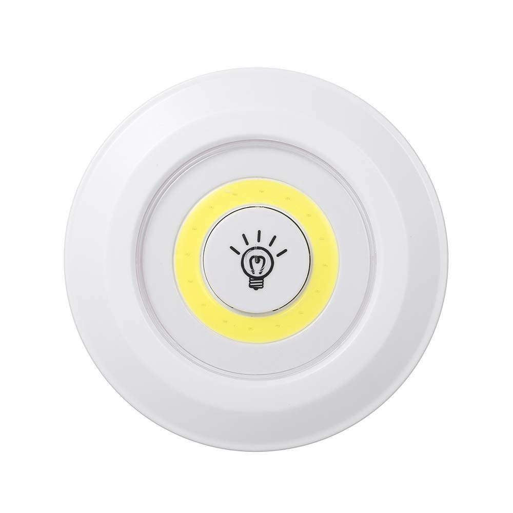 Set 3 Lămpi LED Wireless cu Telecomandă și Temporizator, 2 trepte de lumina, 3x1W, Alb