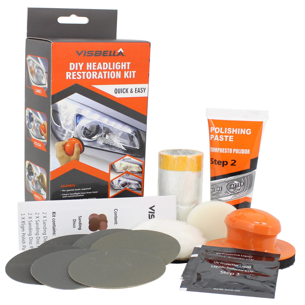 Kit de Restaurare a Farurilor cu toate accesorile incluse