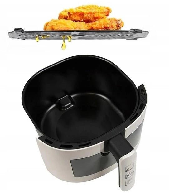 Friteuza Air Fryer RAF R.5332W cu aer cald, fara ulei, capacitate 6L, 12 Programe, 1500W