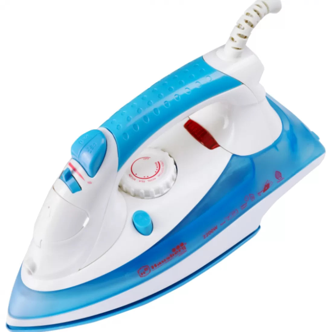 Fier de Calcat HB-7805BL, Talpa Ceramica, Jet Abur 12g/min, Vertical 25g/min, 2300W, Sistem Antipicurare