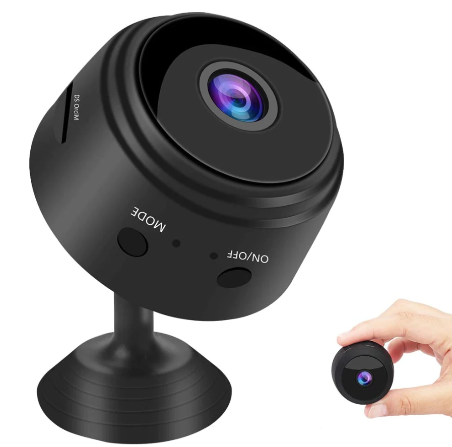 Mini Cameră A9 Wi-Fi 1080p, Viziune Nocturnă, Unghi 150°, Senzor Mișcare, Monitorizare prin Telefon