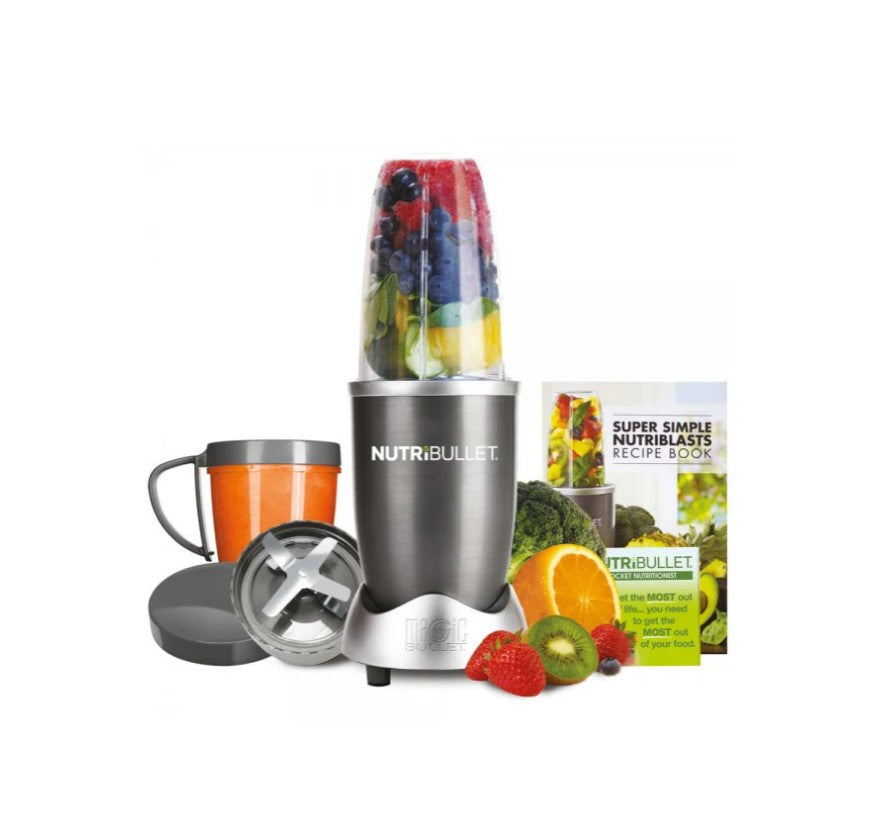 MagicBullet NutriBullet PRO 600W, 12 Accesorii, Argintiu-Gri