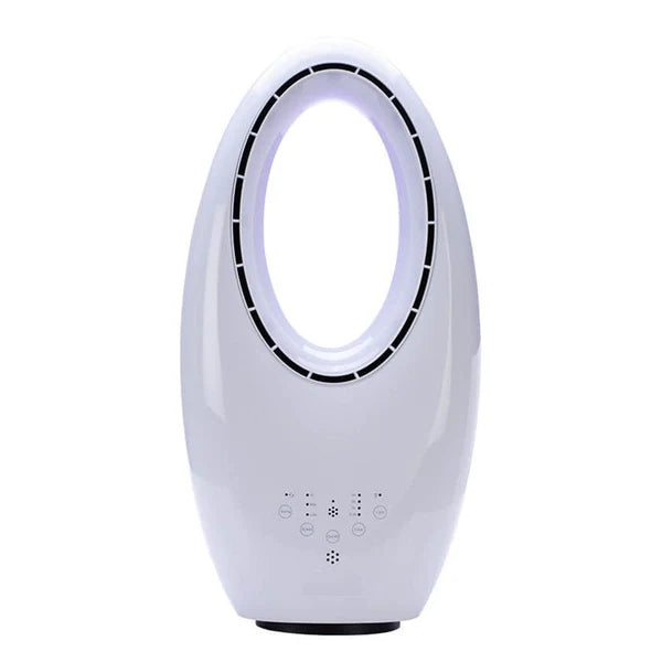 Ventilator si Purificator aer Oscilant fără Palete Tobi, Bladeless, Ultra-silențios, LED, Telecomandă