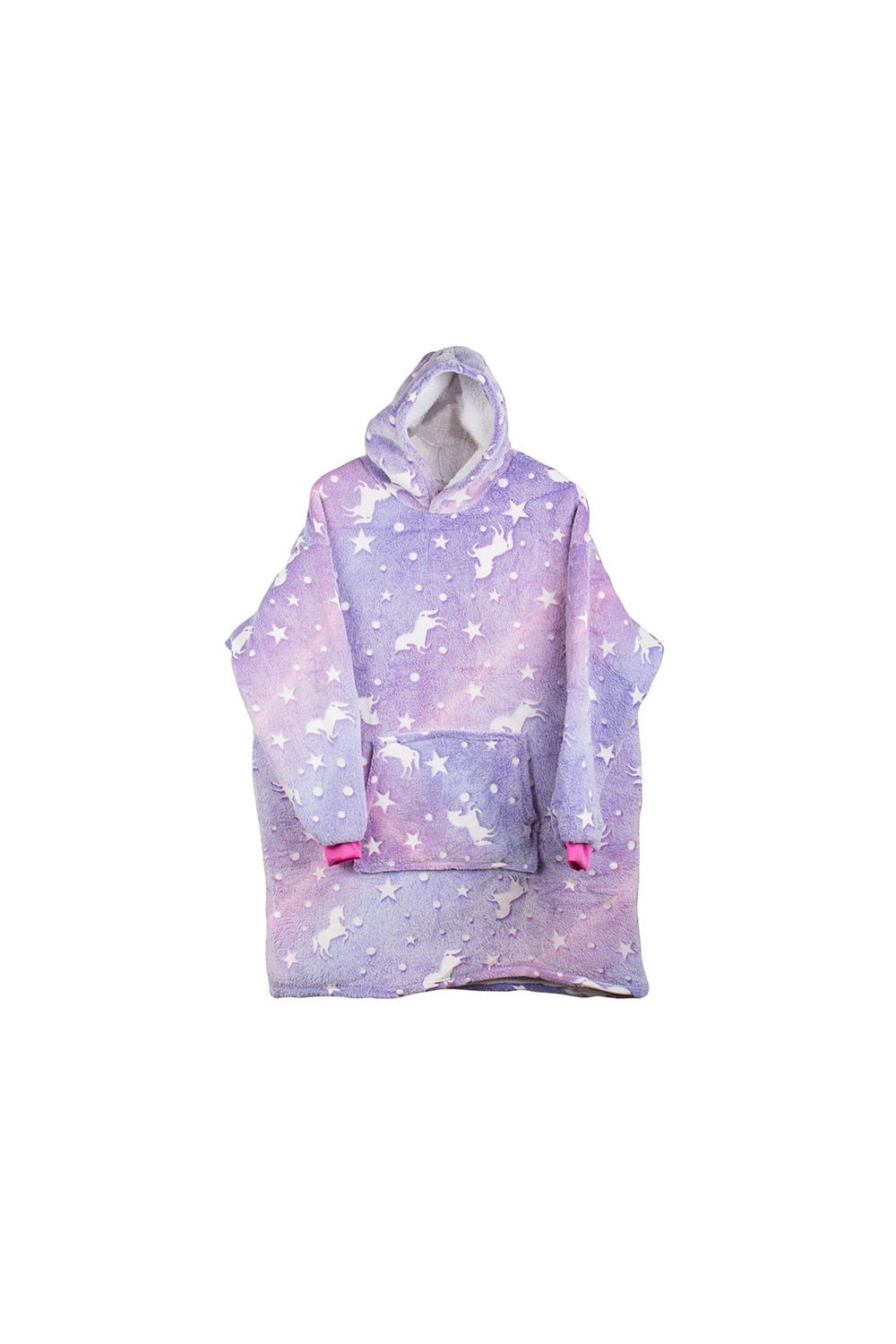 Glow In The Dark Hoodie – Pătură cu Glugă pentru copii, Moale și Călduroasă