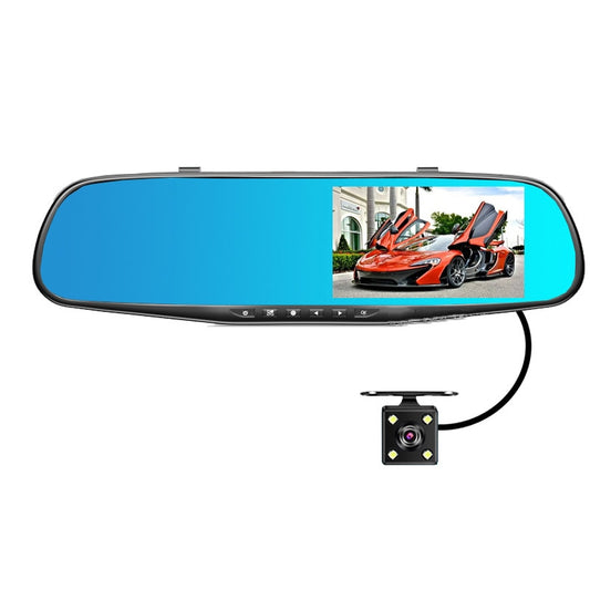 Camera Auto DVR Dual Fata-Spate, tip oglinda retrovizoare, rezolutie Full HD, Senzor G