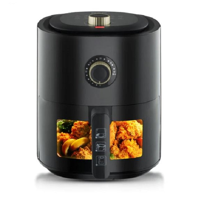 Friteuza cu aer cald. Air Fryer RAF R.5332B II, capacitate 6L, 12 Programe, 2400W, Negru