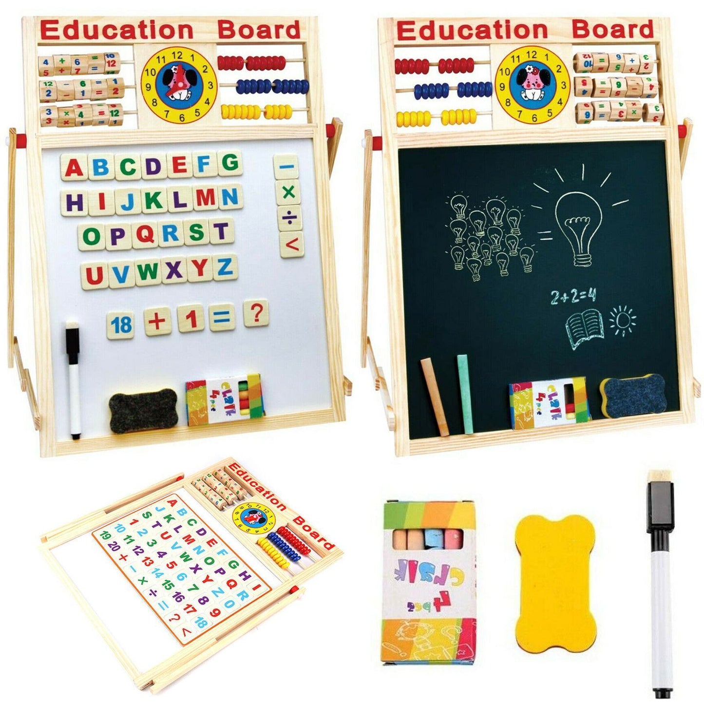 Tabla Magnetica Educationala 5 in 1, 3+ ani, 63x46x25 cm