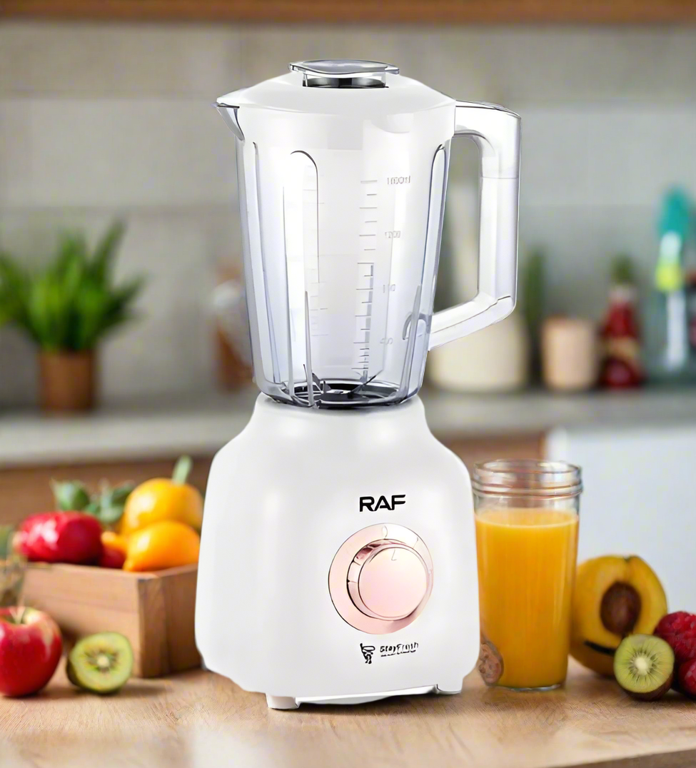 Blender Electric RAF R.2853W cu Râșniță de Cafea - 1500ML, 1000W, Alb