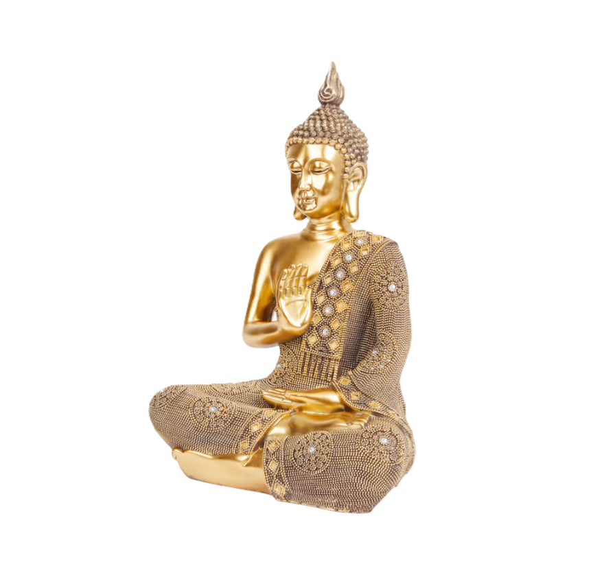 Statuie Buddha din Poliresină - 50 cm, Design Modern