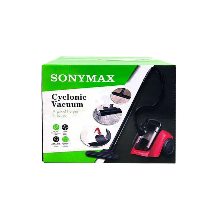 Aspirator fără sac Sonymax Cyclonic Vacuum, XY-1008, 2L, 1300W, Roșu