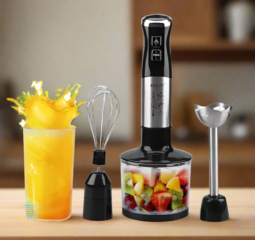 Blender cu Imersie si Tocator RAF R 326 3 in 1, 800 W