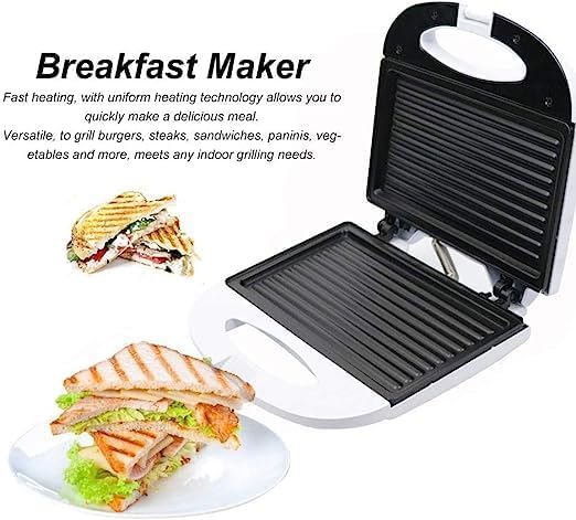 Sandwich Maker DSP PRO Spiko 3 in 1, 750W, Placi Detasabile Sandwich, Grill, Waffle, Inox, Protectie Supraincalzire