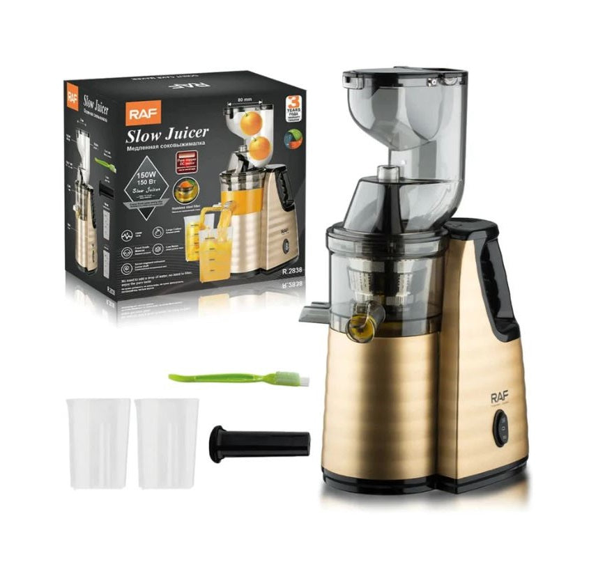 Storcator Slow Juicer RAF cu Extractie Lenta la Rece pentru Retentia Maxima a Nutrientilor