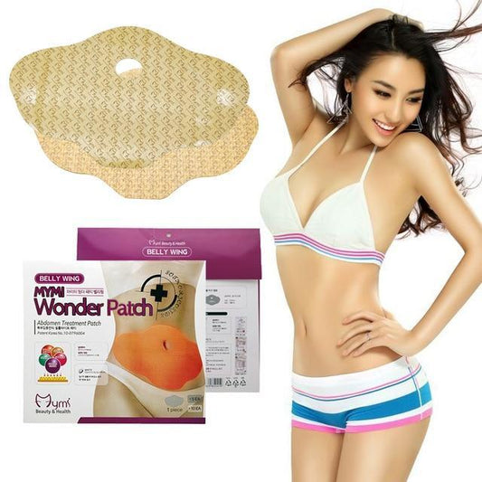 Belly Wing Wonder Patch – Set 10 Bucăți, Eficiență în Reducerea Grăsimii și Tonifiere