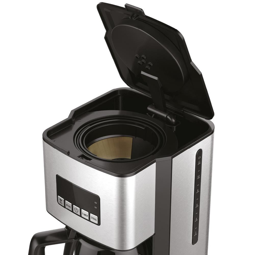 Filtru cafea SMART HAUSBERG HB3755, 1200 W, WIFI, Afisaj LED, Sistem de protectie, 1.8 l, Inox