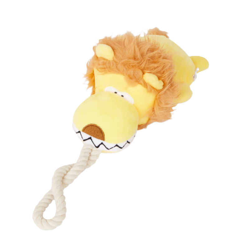 Lion Rope Toy - Jucărie Durabilă pentru Câini cu Scârțâit