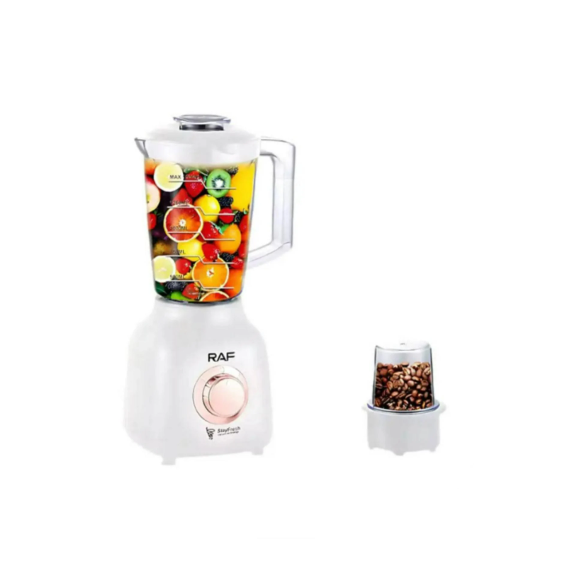 Blender Electric RAF R.2853W cu Râșniță de Cafea - 1500ML, 1000W, Alb