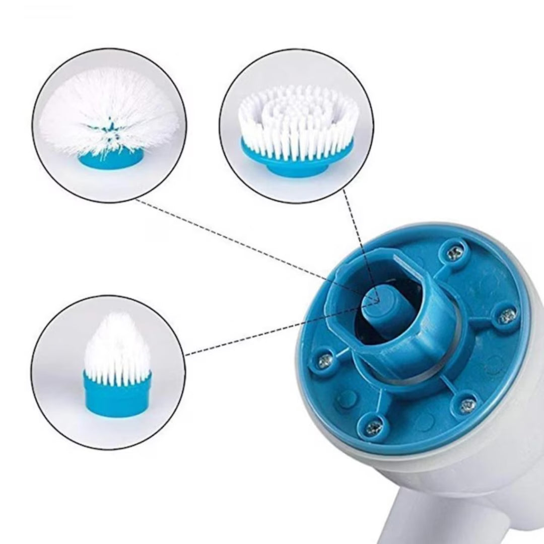 Perie Electrică Rotativă Hurricane Spin Scrubber, 3 Capete, Extensibilă, 300 RPM