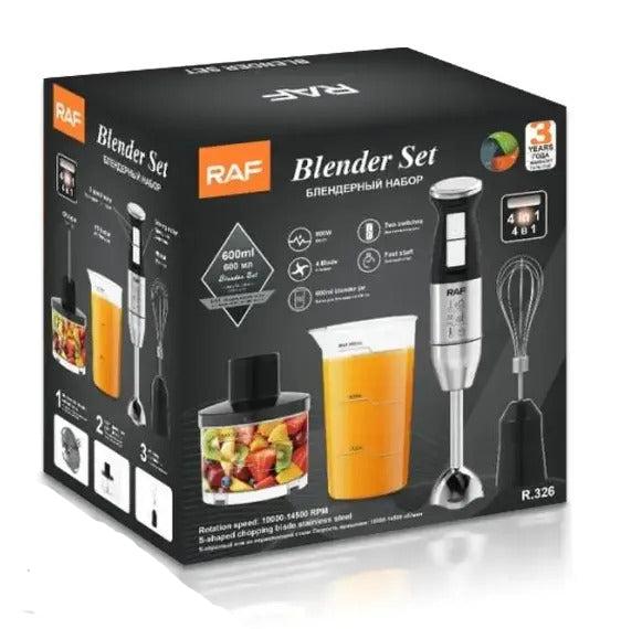 Blender cu Imersie si Tocator RAF R 326 3 in 1, 800 W