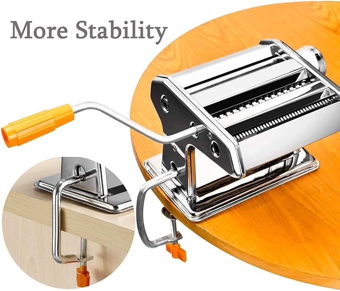 Aparat Manual de Făcut Paste, Inox, 6 Trepte, 2 Tăieturi