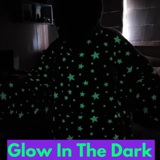 Glow In The Dark Hoodie – Patura cu Gluga pentru Adulti, Moale și Calduroasa