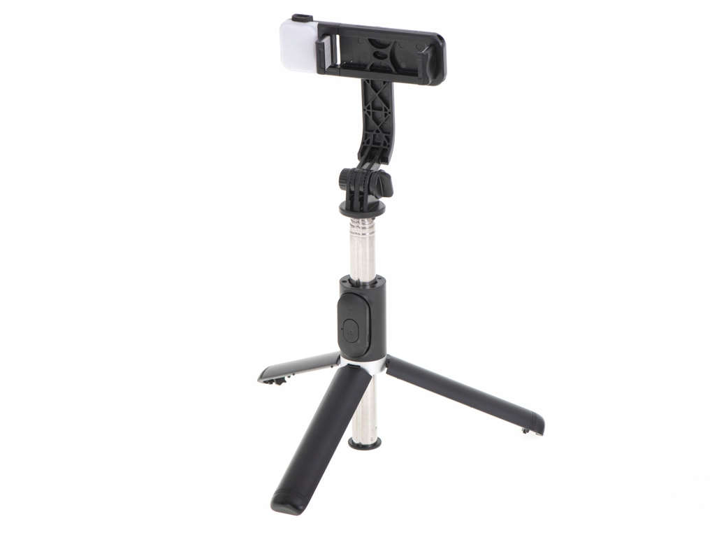 Selfie Stick cu Lampa LED și Telecomandă Bluetooth, Tripod Multifuncțional