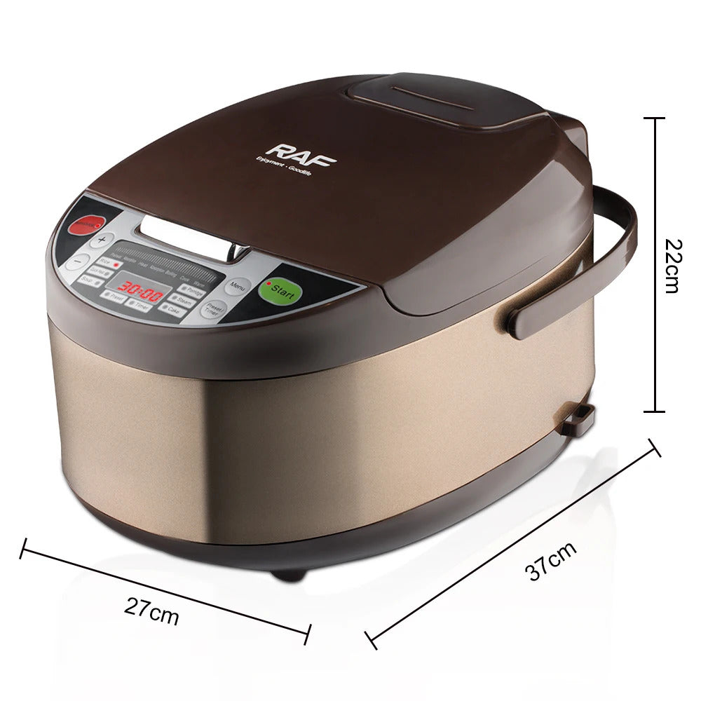 Multicooker RAF R.167 Rice Cooker, Steamer, 5 Litri, Multifunction Menu, 700 W