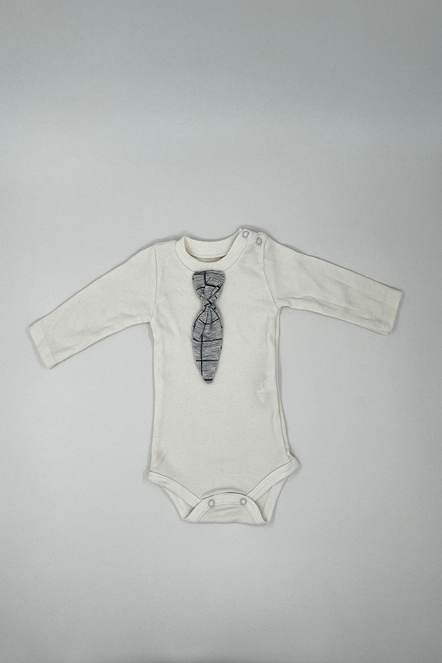 Costum Bebe Carouri, Pakel, 3 piese, Gri, 0-3 luni