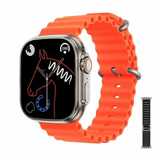 Smartwatch Z68 Ultra Series 8, NFC, 49 mm, Apelare Bluetooth, Încărcare Wireless, Orange