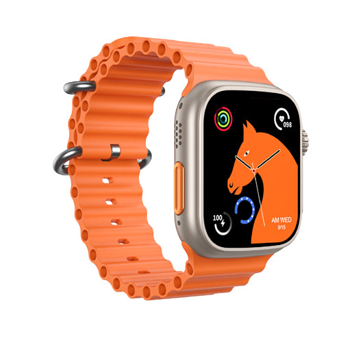 Smartwatch Z68 Ultra Series 8, NFC, 49 mm, Apelare Bluetooth, Încărcare Wireless, Orange