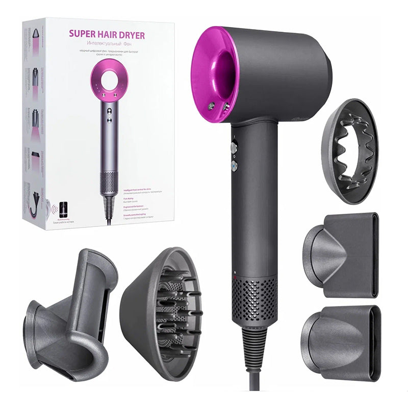 Feon SPIKO Profesional 5-in-1, Anti-Frizz și Ionizat – Usucă, Coafează, Protejează Părul, 1600W