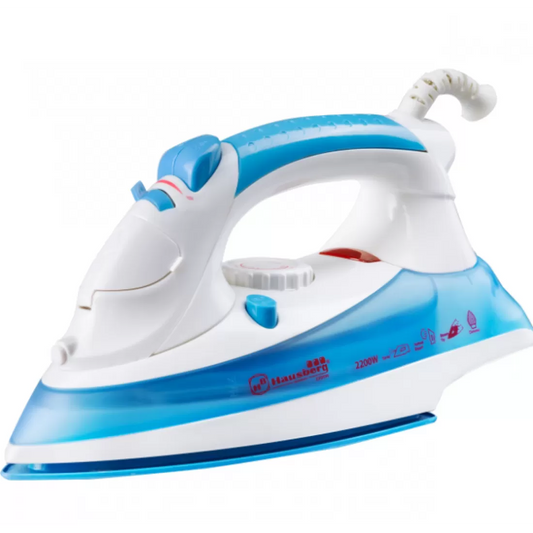 Fier de Calcat HB-7805BL, Talpa Ceramica, Jet Abur 12g/min, Vertical 25g/min, 2300W, Sistem Antipicurare