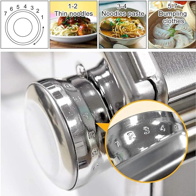 Aparat Manual de Făcut Paste, Inox, 6 Trepte, 2 Tăieturi