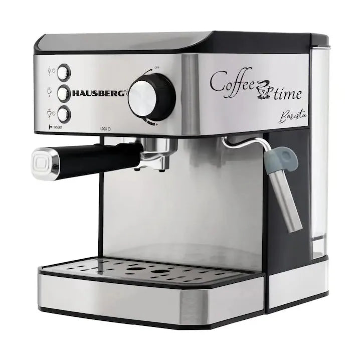 Espressor cafea HAUSBERG HB3725, cafea macinata, 15 bar, 1000 W